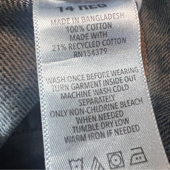 Aéropostale Low Rise Baggy Crop Jeans Size 14 Y2K Medium Wash Raw Hem Denim - Picture 3 of 12